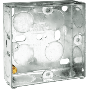 BG HGS02 1G 25MM METAL BACKBOX