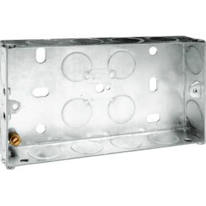 BG HGS04 2G 25MM METAL BACKBOX
