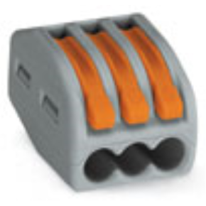 WAGO 222-413 TERMINAL BLOCK GREY (50)