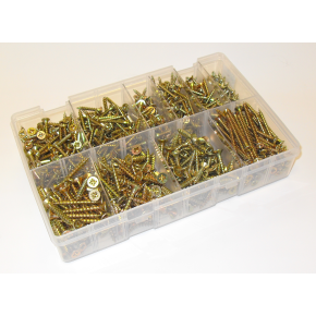 SWA FAB-CS Chipboard Screw Set BZP
