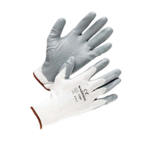 SIZE 10 GREY NITRILE GLOVES