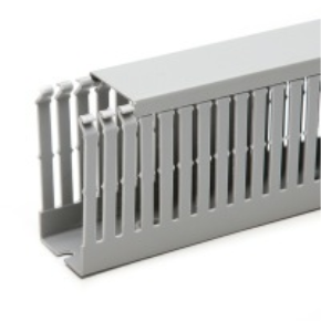 80X80 NARROW SLOT GREY TRUNKING