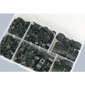 Termtech TTAB2 Assorted P Clips Blk Nylon